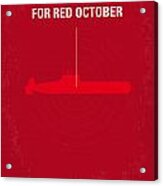 No198 My The Hunt For Red October Minimal Movie Poster Acrylic Print