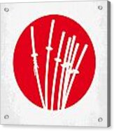 No200 My The Seven Samurai Minimal Movie Poster Acrylic Print