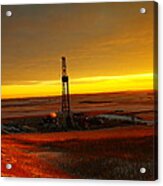 Nomac Drilling Keene North Dakota Acrylic Print