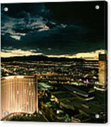 North Vegas Strip At Twilight Acrylic Print