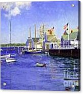 North Wharf Nantucket Acrylic Print