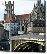 Notre-dame Cathedral, Lausanne Acrylic Print