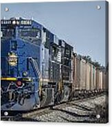 Ns Heritage Unit Norfolk And Western 8103 At Madisonville Ky Acrylic Print