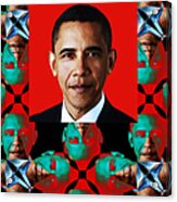 Obama Abstract Window 20130202verticalp0 Acrylic Print