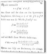 Ohm's Law, 1827 Acrylic Print