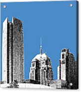 Oklahoma City Skyline - Slate Acrylic Print