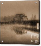 Old Berkley Dighton Bridge Acrylic Print
