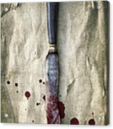 Old Bloody Knife Acrylic Print