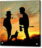 Old Friends Converge At Dusk Acrylic Print