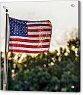 Old Glory Flying High And Proud Acrylic Print