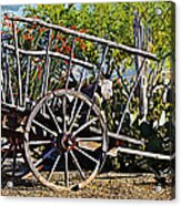 Old Hay Wagon Acrylic Print