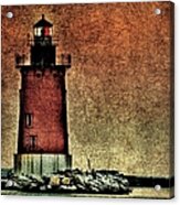Old Lighthouse At Dusk Acrylic Print