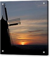 Old Mill Against The Sunset Acrylic Print