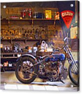 Old Motorcycle Shop 2 Acrylic Print