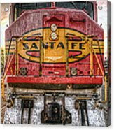 Old Santa Fe Engine Acrylic Print