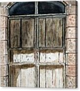 Old Wooden Door. Acrylic Print