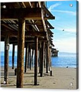 Under The Boardwalk In Capitola Acrylic Print