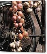 Onions And Garlic On Bike Acrylic Print