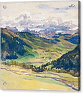 Open Valley. Dolomites Acrylic Print