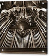 Organ In Sepia Acrylic Print