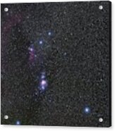 Orion's Belt And Nebulae Acrylic Print