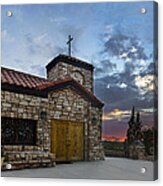 Oro Valley United Church Of Christ Sunset Acrylic Print