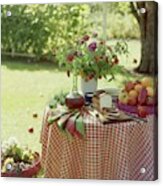 Outdoor Lunch In The Shade Of A Tree Acrylic Print
