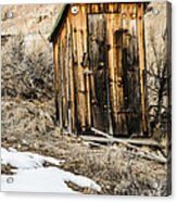Outhouse With Electricity Acrylic Print