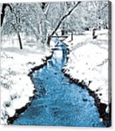 Overnight Snow In Edgemont Park Acrylic Print