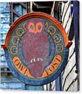 Owl Post Acrylic Print