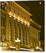 Pacific Theatres In San Diego At Night Acrylic Print