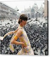Pamela Barkentin In The Piazza San Marco Acrylic Print