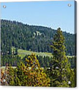 Panoramic Yellowstone Landscape Acrylic Print