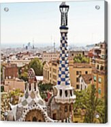 Parc Guell By Antoni Gaudi, Barcelona Acrylic Print
