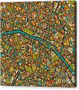 Paris Map Acrylic Print