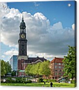 Park Infront Of St Michaelis Church Acrylic Print