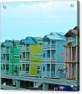 Pastel Houses Acrylic Print