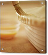 Pastry Being Brushed With Egg Wash Acrylic Print