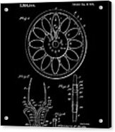 Patent Art 1918 Spring Spoke Wheel Inverted Acrylic Print
