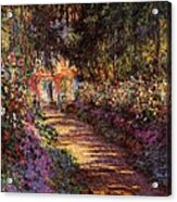 Pathway In Monets Garden In Giverny Acrylic Print