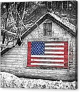 Patriotic American Shed Acrylic Print