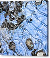 Patterns In Ice 3 Color Acrylic Print