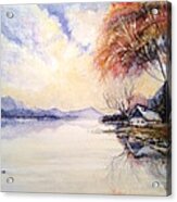 Peacefull Lake Sunset Acrylic Print