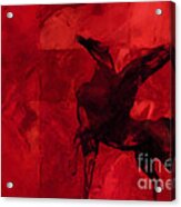 Pegasus Red Acrylic Print