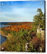 Peninsula State Park Lookout In The Fall Acrylic Print