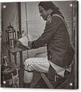 Penning A Letter To King George The Third Acrylic Print