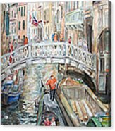 People In Venice Acrylic Print