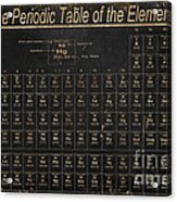 Periodic Table Of The Elements Acrylic Print