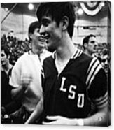 Pete Maravich After Win Acrylic Print