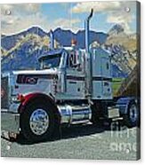 Peterbilt And Banaff National Park Acrylic Print